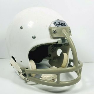 Nokona Nh - 100 Youth White Football Helmet Medium Size 6 7/8 - 7 Vintage 2000