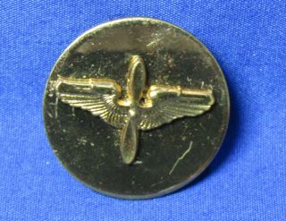 Pre - Wwii 1930s Army Air Corps Wings Enlisted Collar Disc