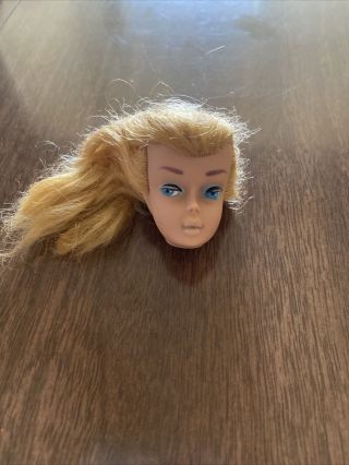 Mattel Vintage Swirl Ponytail Blonde Barbie Head Only