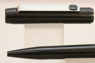 Vintage (c1980) Parker 25 Black Ballpoint Pen,  Black Trim