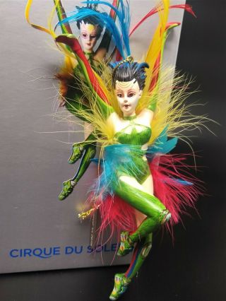 Cirque Du Soleil Ornament Colorful Feather Acrobat Dancer