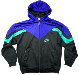 Vintage 90s Nike Track Jacket Hoodie Size L