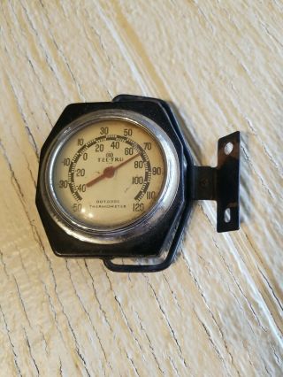 Vintage Tel - Tru Outdoor Thermometer.  Germanow - Simon Co.  Rochester,  Ny