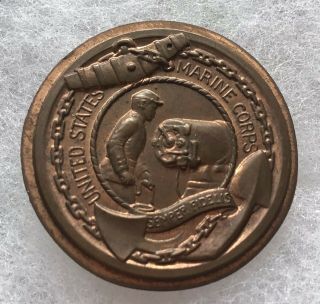 Vintage United States Marine Corps Usmc Military Bronze Ww2 Good Conduct Medal 2