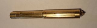 Vtg Swan Gold Fountain Pen By Mabie Todd & Co Semiflex - Engraved Name 4 "