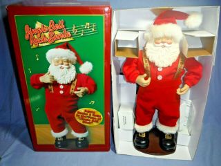 Vintage 1998 Jingle Bell Rock Santa Animated Musical Santa First Edition Retired
