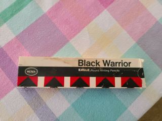 10 Vintage Berol Black Warrior Eagle Round Writing Pencils 372 - 2½ True Medium