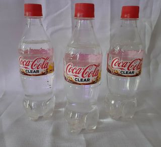 (rare) Clear Coca - Cola Japan Soda Limited Edition 16.  9oz Bottle Special Coke