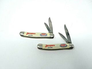 Vintage Rare Jacques Seeds Imperial Folding Knife Advertising
