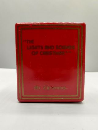 1982 Vintage Mr Christmas " The Lights And Sounds Of Christmas " Red Box