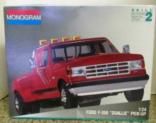 Monogram Ford F - 350 " Duallie " Pick - Up 1/24 Vintage Model Kit Open Box