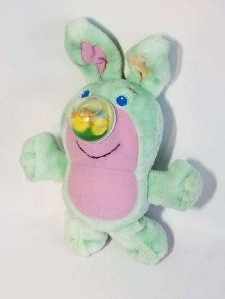 Vintage Playskool Nosy Bear Easter Bunny Plush Rabbit Green