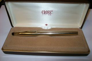 Vintage Cross 10k Gold Filled Fountain Pen 4506 14k M Nib