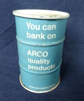 Atlantic Richfield Co.  Oil Barrel Bank - You Can Bank On Arco Quality Products