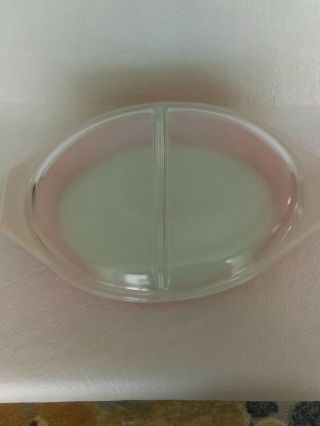 Vintage Pyrex - Pink Daisy - 1.  5 Quart Divided Dish with Lid - 2