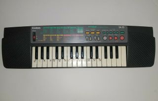 Vintage 1990s Casio Sa - 35 Pcm Synthesizer Electronic Keyboard