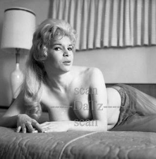 Vintage 1960s Negative - Nude Blonde Pinup Girl Jesse Parker - Cheesecake T978760