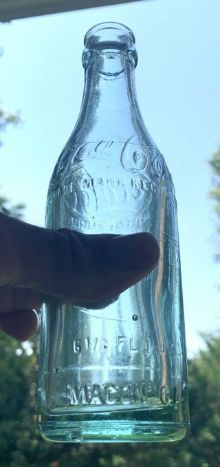Macon Ga Coca Cola Straight Sided Shoulder Script Bottle,  Over 100 Years Old