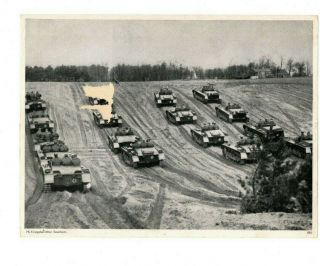 Wwii Photo German Tanks In Training Kriegsberichter Photo Panzers Ww2