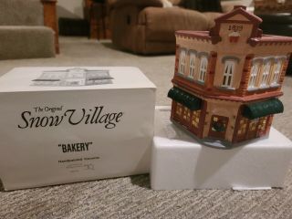 The Snow Village Dept 56 Bakery.  Orig Box,  Pre - Owned