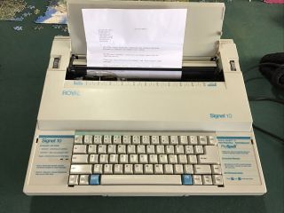 Vintage Royal Signet 10 Electric Typewriter