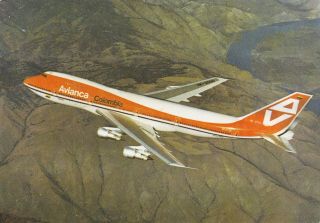 Avianca Colombia Boeing 747 Hk - 2000/n747av Movifoto (airline - Issue?) Postcard