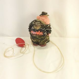 Vintage 1988 Moonies Military Army Camo Drop Your Pants Gag Cling Toy