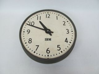 Vintage Ibm Electric Wall Clock (school Factory Office)
