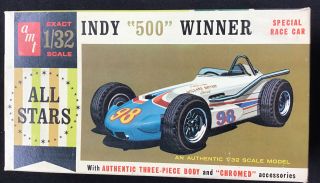 Amt Indy 500 Winner Special Race Car Model Kit No 7190 - 50 1:32 Adapt To Slot