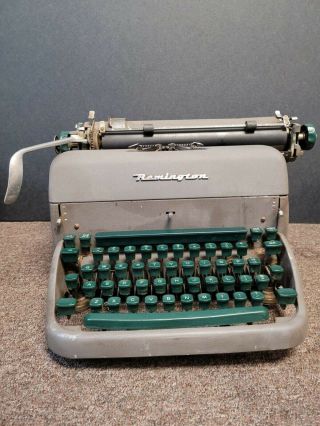 Remington Vintage Typewriter Green Buttons