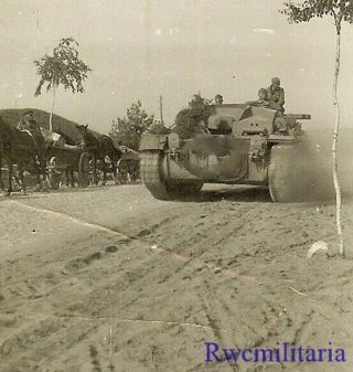 Best German Sturmgeschütz Panzer Tank W/ Standarte On Front Moving