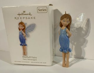 2010 Hallmark Keepsake Bluebell Fairy Messenger Ornament 6 W/box