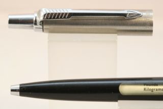 Vintage (c1970) Parker Decimalisation Jotter Ballpoint Pen,  Black