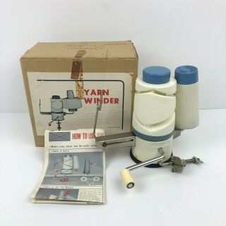 Vintage Yarn Winder Hand Operated With Instructions Made In Japan