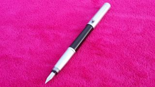 Cool Matte Chrome & Black Otto Kern Fountain Pen Handmade In Germany By Rotring