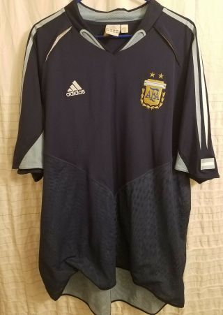 Argentina Vintage Team Blue Away Adidas Jersey Scarce Style Messi Beauty