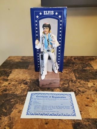 Elvis Presley Mccormick Whiskey Decanter Sincerely Elvis 