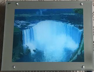 Niagara Falls Picture That Moves And Lights Up.  Water Sounds And Volume Knob.