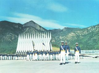 Vintage Us Air Force Lithograph 8 " X 10 " Air Force Academy