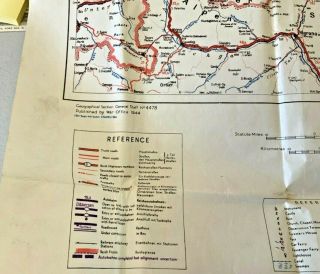 Germany Road Map Munchen First Edition Sheet 8 War Office 1944