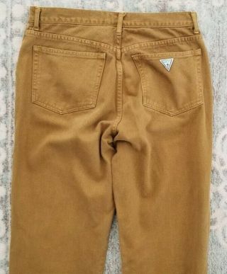 Vintage Guess Jeans Men ' s Style AST001 Size 33x32 Gold Olive 2