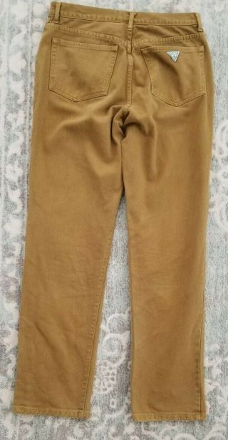 Vintage Guess Jeans Men ' s Style AST001 Size 33x32 Gold Olive 3