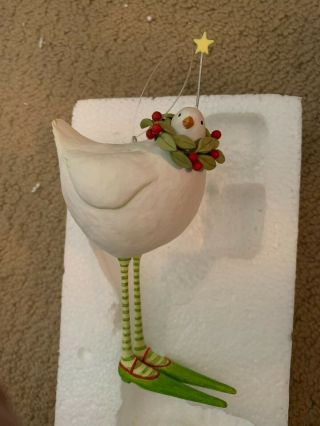 Tall Bird Ornament Krinkles For Department 56 By Patience Brewster