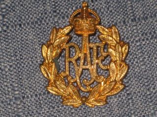Ww2 British Cap Badge Royal Air Force Raf Scully Montreal Canadian Made
