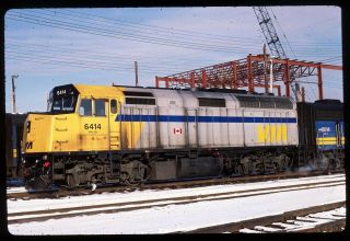 Rail Slide - Via Rail Canada 6414 Halifax Ns 1 - 24 - 1988