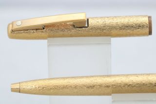 Vintage (c1970) Sheaffer Lady No.  908 Brushed Gold Ballpoint Pen