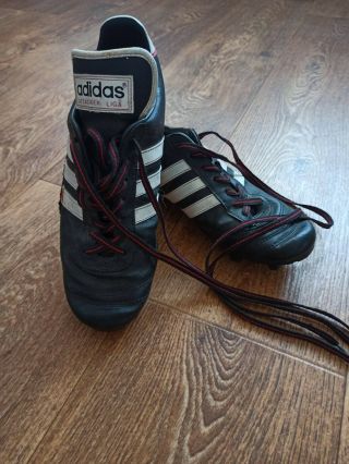 Vintage Adidas Attacker Liga Football Boots Shoes 1991 Size Us 9,  42 2/3