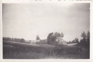 Wwii Snapshot Photo Shot Down German Twin Engine Bomber Eto 274