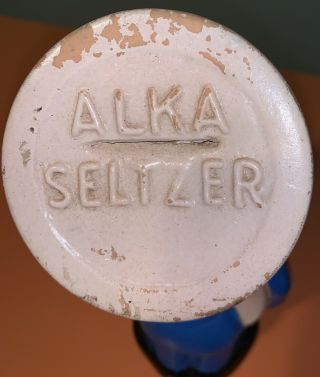 VINTAGE 1950 ' S SPEEDY ALKA SELTZER ADVERTISING STILL BANK SOFT VINYL 3