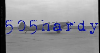 Wwii Us Photo Negative - Us Captured German Me 108 W/ Us Markings Under Wing